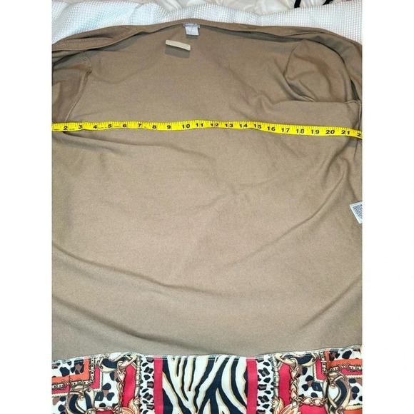 Chicos Scarf Hem Cardigan Lightweight Sweater SIZE 3XL - Picture 3 of 6